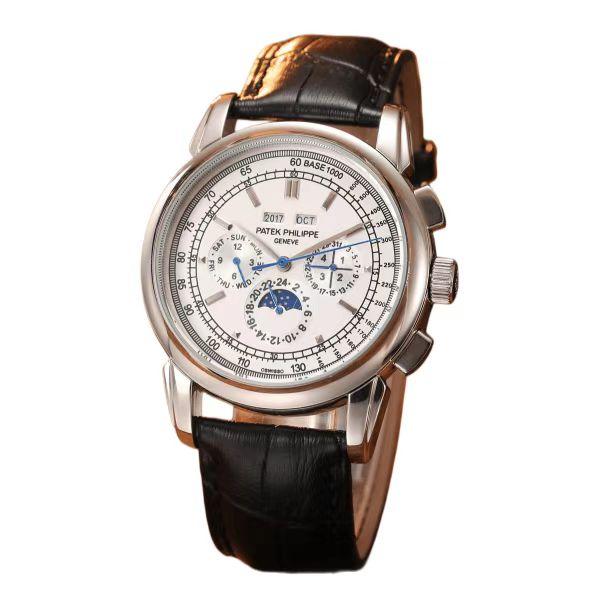PATEK PHILIPPE  百达翡丽六针多功能男士机械腕表